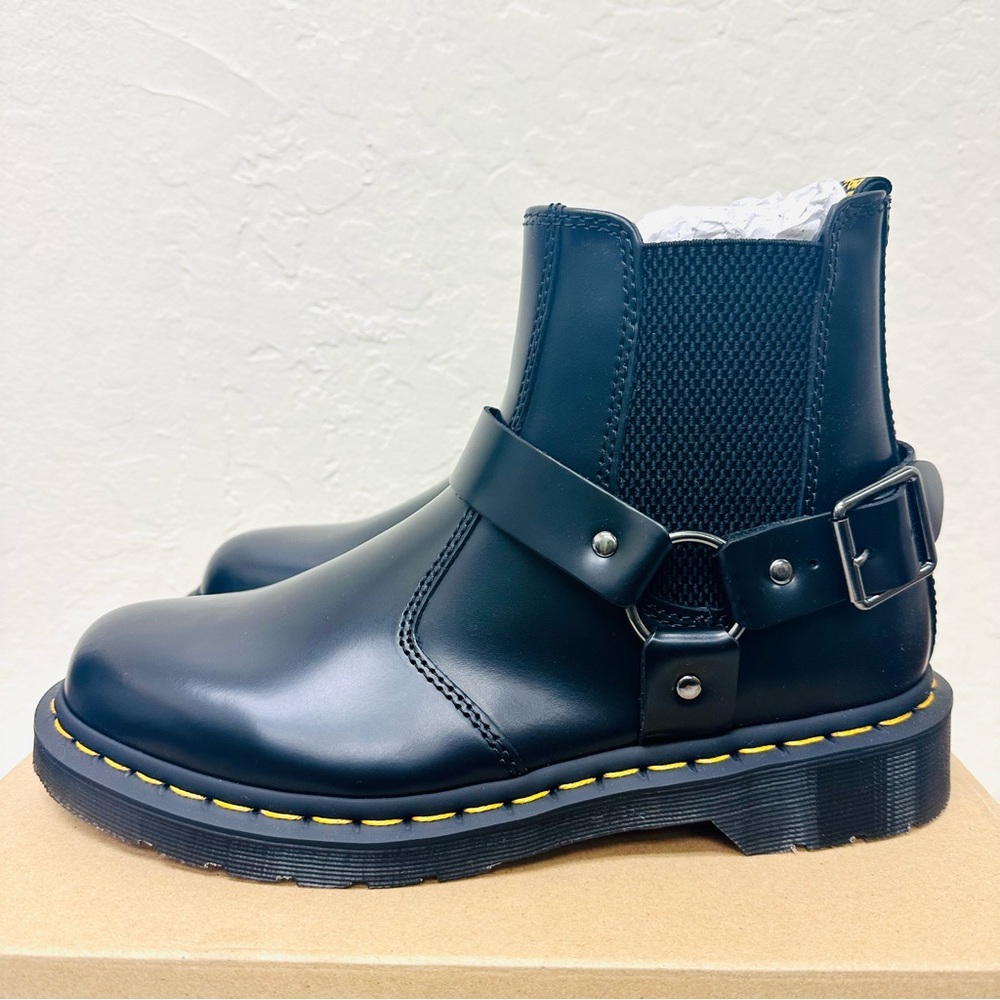Dr. Martens Wincox Polished Smooth Leather Buckle Boot